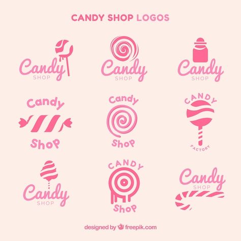 Candy Shop Logo, Sour Sweets, Logo Candy, Sweet Logo, Candy Logo, Candy Companies, Candy Packaging, Candy Brands, Bar Logo