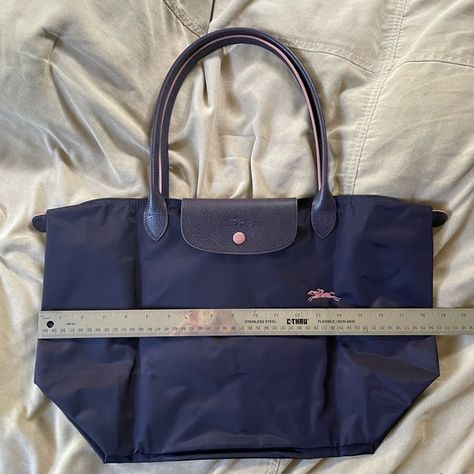 New LongChamp Le Pliage Club Tote - Bilberry Longchamp Club, Jadon Outfit, Longchamp Le Pliage Navy, Pink Longchamp Bag, Blue Longchamp, Longchamp Le Pliage Club, Gucci Flip Flops, Longchamp Le Pliage Large, Longchamp Bag