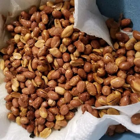 Deep-Fried Peanuts Recipe | Allrecipes Deep Fried Peanuts Recipes, Deep Fried Peanuts In Shell Recipe, Salted Roasted Peanuts Recipe, Fried Peanuts Recipe, Serbian Food, Salted Peanuts, Boiled Peanuts, Raw Peanuts, Peanut Recipes