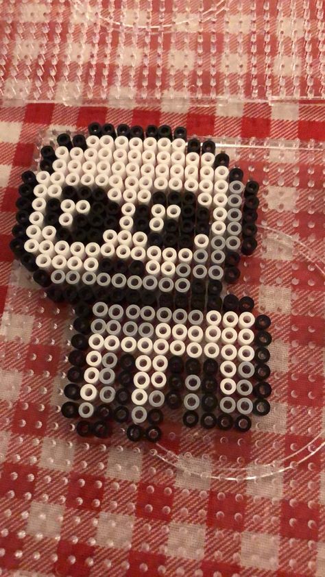 Tbh Creature Perler, Raccoon Perler Bead Pattern, Funny Perler Bead Patterns, Penny Picture, This Is Fine Meme, Tbh Creature, Dice Template, Punk Culture, Beads Art