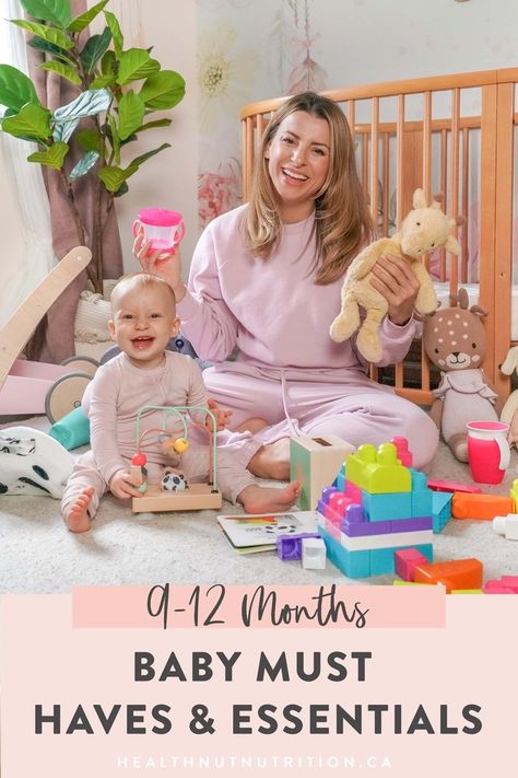 9-12 Month Baby Must Haves & Essentials - Healthnut Nutrition Baby Shopping List, 8 Month Baby, Baby 12 Months, Baby Toothbrush, Teaching Colors, Baby Basics, 6 Month Baby, Baby Must Haves, Baby Proofing