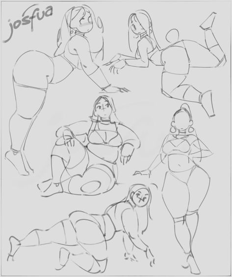 How To Draw Fluffy Clothes, Pretty Pose Reference Drawing, Art Ref Poses Anatomy Reference, Female Posing Reference, Sketched Poses, Back Pose Reference Drawing, Back Drawing Reference Female, Chubby Body Reference Drawing, Pose Anatomy Reference