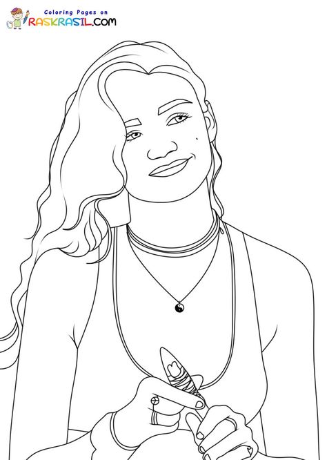 Raskrasil.com-Outer-Banks-Coloring-Pages-3 Kiara Outer Banks, Sasha Banks, Relaxing Activities, Sasha Bank, Color Magic, Coloring Pages Printable, Page Ideas, Calming Colors, Christmas Coloring Pages