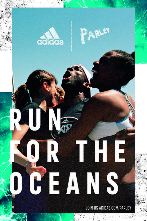 Collage Advertising, Running Artwork, Sports Ads, Running Poster, Adidas Parley, Adidas Ad, Running Posters, Sport Branding, Adidas Design