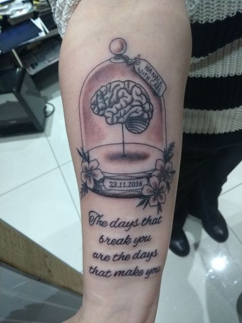 Tbi Tattoo Ideas, Injury Quotes, Anniversary Tattoo, Survivor Tattoo, Second Anniversary, Tasteful Tattoos, Brain Surgery, New Tattoo, Tattoo Idea