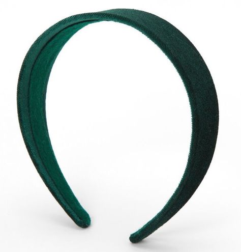 Slytherin Accessories, 70s Accessories, Accessories Png, Pngs For Moodboards, Hogwarts Outfits, Emerald Green Velvet, Green Headband, Velvet Flats, Green Accessories