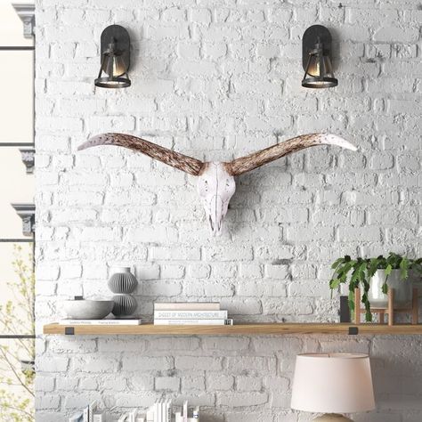 Steelside™ Wall Décor & Reviews | Wayfair Skull Wall Decor, Steer Head, Antler Wall, Boho Space, Steer Skull, Bohemian Wall Hanging, Nature Wall Decor, Geometric Wall Decor, Animal Wall Decor