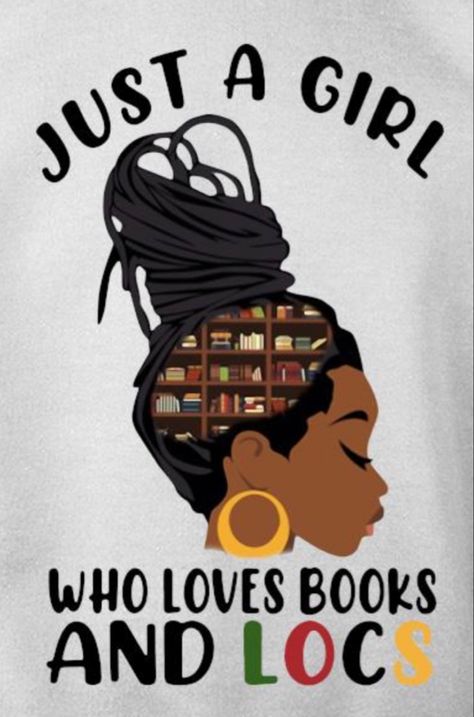 Loc Goddess Art, Loc Aesthetic Art, Loc Cartoon Art, Locs Art Artworks Black Women, Black Women With Locs Aesthetic, Black Woman Reading Art, Locs Animation, Cartoon Locs, Locs Wallpaper