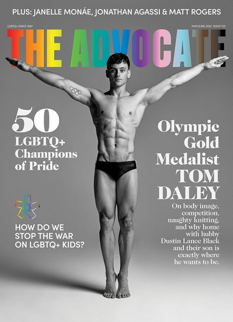 Raising A Son, Person Photography, The Advocate, Lance Black, Birthday Presents For Him, Tom Daley, Male Magazine, Greater Good, June 2022