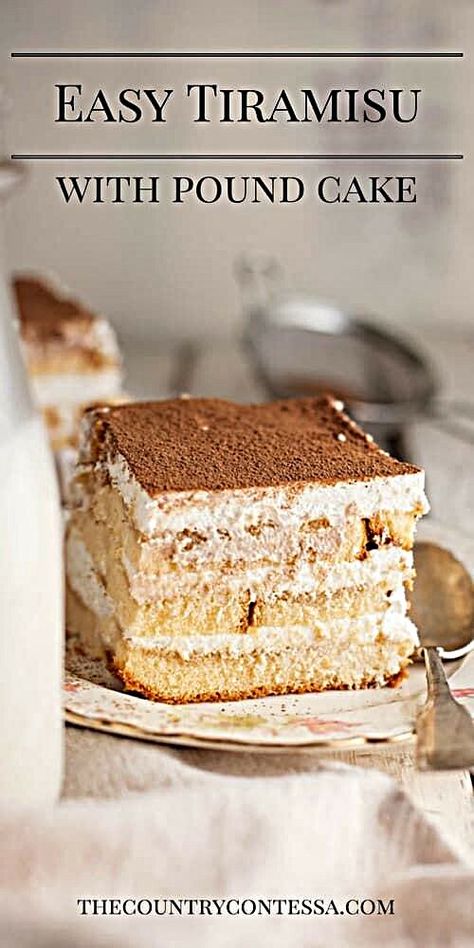 Traditional Tiramisu, Easy Tiramisu, Cake Frozen, Easy Pound Cake, Easy Tiramisu Recipe, Baking Spices, Delicious Clean Eating, Tiramisu Cake, Tiramisu Recipe