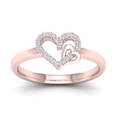 Rose Gold Heart Ring, Double Heart Ring, Heart Engagement, Heart Promise Rings, Gold Heart Ring, Antique Engagement Ring, Heart Engagement Rings, Diamond Fashion Rings, Gold Ring Designs