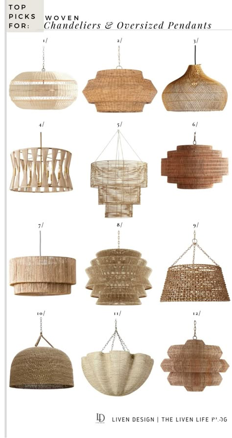 Woven Light Fixture, Organic Modern Dining, 2022 Bedroom, Design Trends 2022, Coastal Traditional, Rattan Light Fixture, Boho Lighting, Coastal Dining Room, Rattan Chandelier