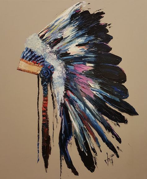 Headdress Painting, Headdress Art, Indian Skull Tattoos, Native American Drawing, American Wallpaper, Native American Spirituality, Native Artwork, Native Tattoos, Native American Paintings