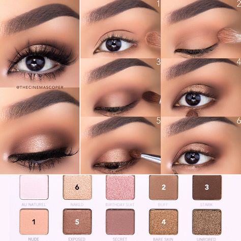 Eyeshadow Tutorial, eyeshadow palette, eyeshadow looks,eyeshadow tutorial for beginners,naked cherry eyeshadow palette tutorial, how to apply eyeshadow Make Up Mata, Make Up Diy, Bronze Smokey Eye, Pageant Makeup, Mekap Mata, Video Makeup, Smokey Eye Makeup Tutorial, Bridal Makeup Natural, Smink Inspiration