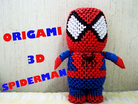 Origami Marvel, Origami Man, Marvel Youtube, 3d Spiderman, Tessellation Patterns, Dollar Origami, Tutorial Origami, Instruções Origami, Modular Origami