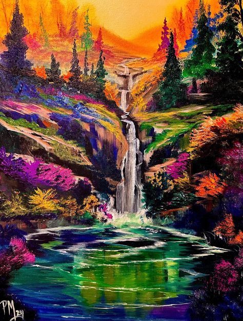 This Acrylic Paintings item is sold by PatrickJMcCollum. Ships from Canyon Country, CA. Listed on Sep 19, 2024 Large Scale Acrylic Painting, Waterfall Painting, Barn Wall Art, Waterfall Wall Art, Waterfall Paintings, Waterfall Wall, Moss Wall Art, Waterfall Art, Purple Trees