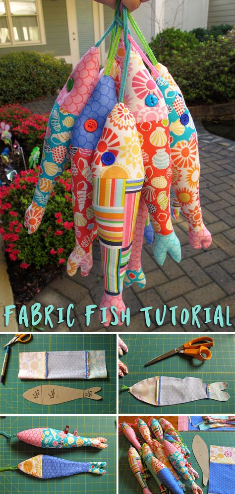 Fish Soft Toy Pattern, Stuffed Fish Pattern Free, Fish Plush Sewing Pattern, Diy Stuffed Toys Easy, Fabric Fish Pattern Sewing, Quilted Fish Pattern, Easy Scrap Fabric Stuffed Animals, Fish Pillow Diy, Easy Duck Sewing Pattern