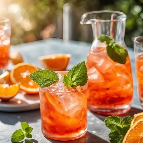 As the temperature rises and summer days grow longer, there's one cocktail that's sure to keep you refreshed and relaxed: the Frozen Aperol Spritz. A.. Frozen Aperol Spritz, Lychee Mojito, Mojito Mix, Albuquerque Restaurants, Coconut Mojito, Light Appetizers, Mojito Cocktail, Frozen Cocktails, Best Blenders