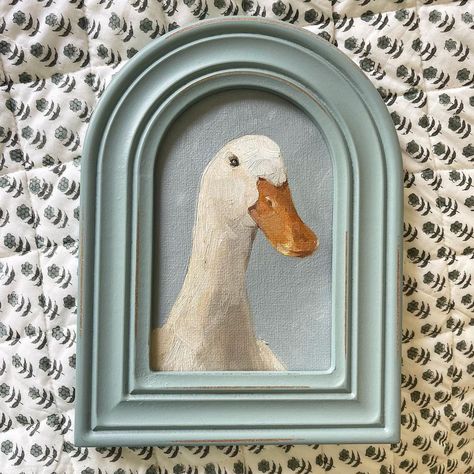 Sarah Elizabeth 💙 Oil Painter | Seems as though ducks just HAD to be painted today. Glad to volunteer. When it’s a portrait of a duck like this I can help but be so… | Instagram Vintage Boys Room, Peter Rabbit Nursery, Easy Flower Painting, Sarah Elizabeth, Kids Room Paint, Baby Painting, A Duck, Oil Painters, Watercolor Animals