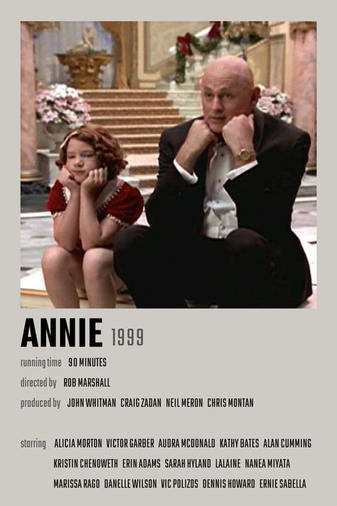 Annie Movie Poster Annie 1999 Movie, Annie Musical Aesthetic, Annie Movie Poster, Annie Poster, Annie Aesthetic, Annie Movie, Musical Theatre Posters, Musical Decor, Annie Musical