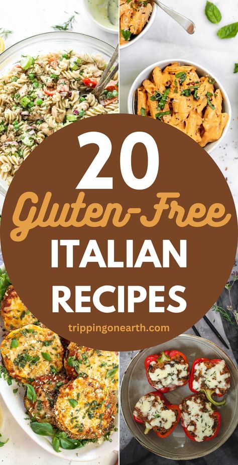 Are you on a hunt for gluten free Italian recipes that are not only delicious but also super nourishing?! These delightful recipes are protein-packed, full of fiber and essential nutrients, that are safe and perfect for a celiac diet. Gluten Free Dinner For One, Gluten Free Entrees Dinners, Gluten Free Italian Recipes Dinners, Healthy Italian Food Recipes, Italian Recipes Gluten Free, Gf Italian Recipes, Italian Gluten Free Recipes, Gluten Free Italian Appetizers, Northern Italian Recipes