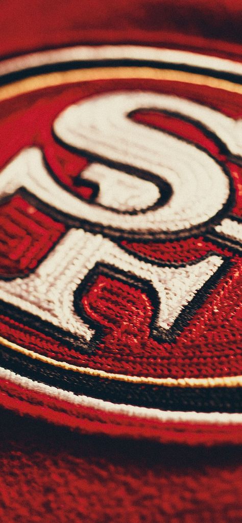 San Francisco 49ers Red/White Logo Wallpaper. #NinerNation 49ers Wallpaper, Sf Niners, 49ers Pictures, San Francisco 49ers Logo, Nfl Football 49ers, Forty Niners, Iphone Logo, San Francisco 49ers Football, Nfl 49ers