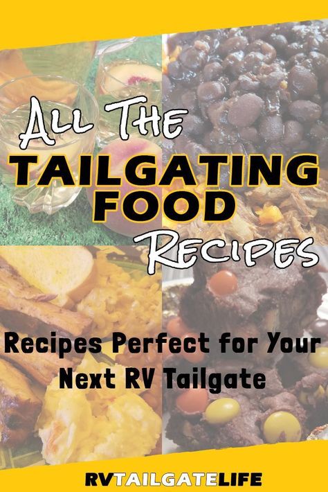 The best part of tailgating is the tailgate food! Find the best recipes for your next RV tailgate. Football, NASCAR, baseball, concerts, doesn't matter. They are all here for your enjoyment! #tailgating #food #recipes #RV Tailgate Desserts, Pumpkin Swirl Brownies, Tailgate Appetizers, Sweet Tea Vodka, Tailgating Food, Black Bean Soup Recipe, Chocolate Peanut Butter Brownies, Warm Desserts, Peach Sangria