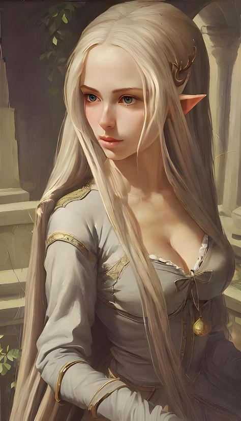 ArtStation - NPCs: High Elf Noble from Evermeet Elf King Fantasy Art, High Elf Female Noble, High Elf Female, Star Elf, Elf Female, Elf Drawings, Moon Elf, Dnd Elves, Lotr Elves