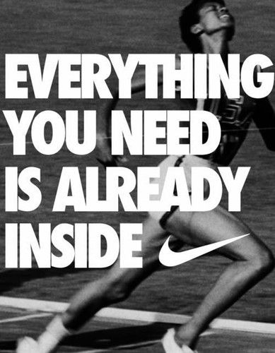 Everything you need is already inside. Great Sports Quotes, Jesse Owens, Nike Quotes, Motivation Poster, Michelle Lewin, Running Quotes, Running Inspiration, Diet Vegetarian, Sport Quotes