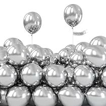 Silver Party Decorations, Silver Balloons, Birthday Decorations For Men, Carnival Decorations, Boy Birthday Decorations, Silver Balloon, Mini Balloons, Girl Birthday Decorations, Metallic Balloons