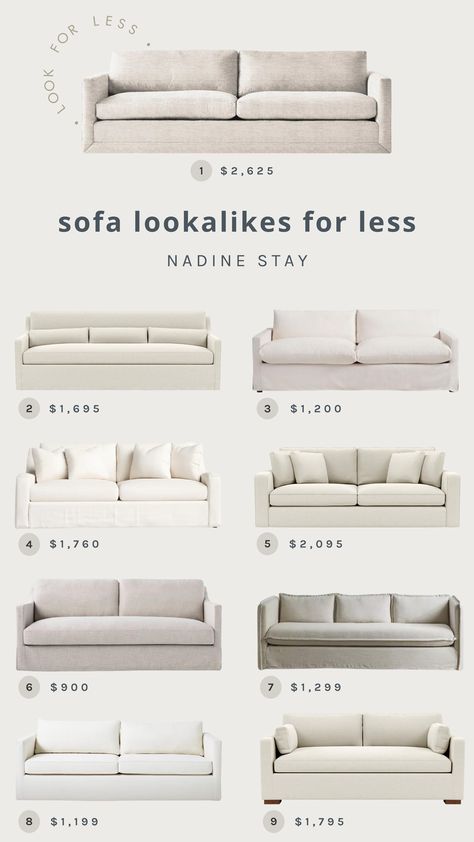 Sofas With One Seat Cushion, Bench Cushion Sofa, Bench Seat Couch, Cream Couches, Off White Couch, Affordable Couches, Interior Define Sofa, Ivory Couch, Cream Couch Living Room