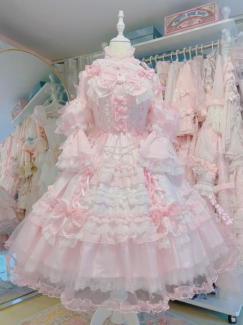 Pink Kawaii Dress, Kawaii Outfit Ideas, Gift For Yourself, Frilly Dresses, Fantasy Dresses, Kawaii Dress, Kawaii Fashion Outfits, Sweet Lolita, Pink Outfits