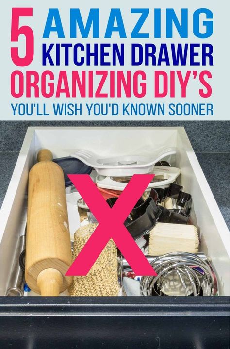 These DIY kitchen drawer organizer ideas will make your kitchen organization so much better. With these kitchen storage ideas, you'll be able to declutter and find the utensils you're looking for. #fromhousetohome #drawers #declutter #kitchen  #kitchenstorage #organizers Kitchen Drawer Organizing, Kitchen Drawer Organization Diy, Build A Spice Rack, Diy Drawer Dividers, Diy Drawer Organizer, Kitchen Drawer Organizer, Kitchen Drawer Organizers, Utensil Drawer Organization, Utensil Drawer