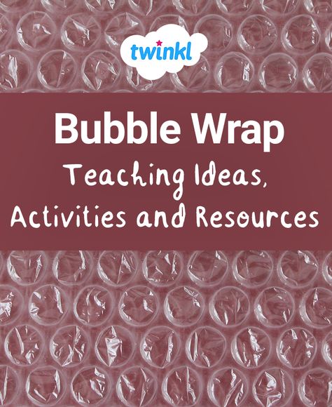 Children love the feeling and the sound of bubble wrap and bubble wrap has great benefits for enhancing fine motor skills. We've listed some fun ideas and activities you can do at home using bubble wrap. #bubblewrap #bubbles #finemotor #finemotorskills #parenting #parents #parentinghacks #teaching #teacher #homeeducation #children #eyfs #blog #twinkl #twinklresources Bubble Wrap Sensory Activities, Bubble Wrap Activities, Brownie Activities, Sensory Resources, Baby Room Activities, Bubble Wrap Crafts, Brownies Activities, Bubble Wrap Art, Bubble Activities