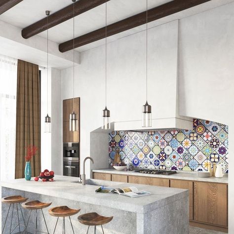 Sicilian Kitchen Design, Sicilian Kitchen, Beautiful Kitchen, Beautiful Kitchens, Kitchen In, Backsplash, Instagram A, House Ideas, Architecture Design