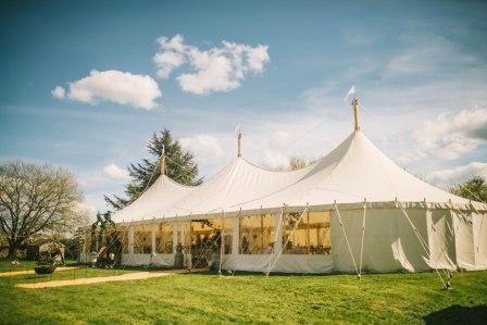 Traditional canvas marquee in Yorkshire - outdoor wedding venue Yorkshire Flag, Flag Poles, Marquee Hire, Marquee Wedding, Local Wedding, Outdoor Wedding Venues, Opening Day, Wedding Date, North East