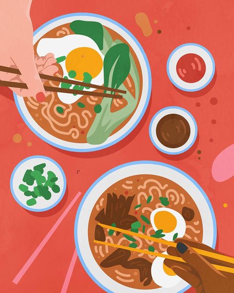 Illustration Design Graphique, Food Illustration Design, Logos Retro, Pop Illustration, Desain Editorial, Food Illustration Art, Japon Illustration, Illustration Food, Pinturas Disney