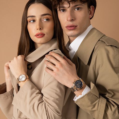 Watch Photoshoot, Couple Shoot Poses, Matching Watches, Social Media Specialist, Watch Photography, Jewellery Shoot, Couples Modeling, Women Day, Watch Ideas