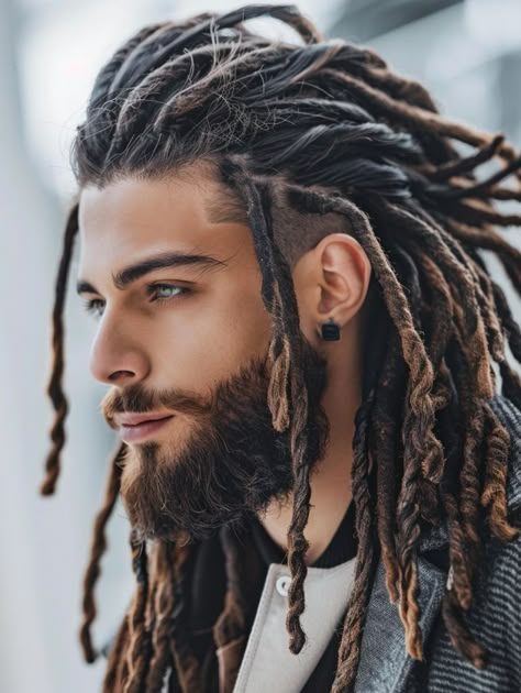 Locks On Men, Cute Dreads Styles, Dreadlock Hairstyles Men, Dreadlock Fade, Dreadlocks Hairstyles For Men, Dreadlock Mohawk, Crush Aesthetic, Viking Hairstyles, Rasta Hair