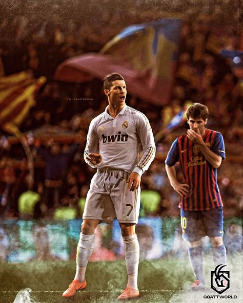 📆 12 years have passed since Cristiano Ronaldo's first gag order at Camp Nou!❤️🩹 🔙 On this day in 2012; Cristiano Ronaldo created one of the most iconic celebrations in football history. "Calm Calm".💀 🗣 He scored the winning goal against Barça and silenced 100,000 fans at Camp Nou to seal the La Liga title for Real.🔥🐐 Football History, Camp Nou, 100 000, Cristiano Ronaldo, For Real, Ronaldo, Football, History, Celebrities