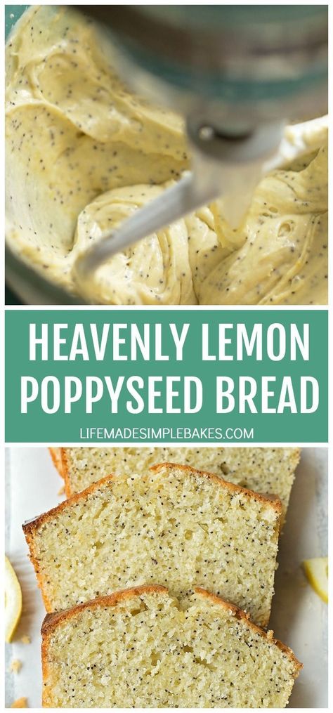 Poppy Seed Bread With Glaze, Lemon Poppy Seed Bread, Dessert Lemon, Poppy Seed Bread, Lemon Poppyseed Bread, Lemon Bread, Seed Bread, Lemon Poppy Seed, Lemon Poppy