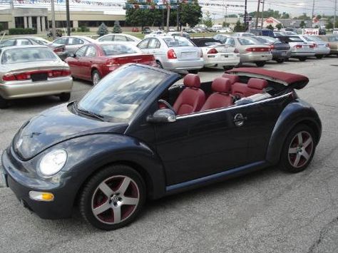 2005 Volkswagen New Beetle Dark Flint Edition Convertible Dark Grey Flint Metallic Exterior Color Bordeaux Red Interior Volkswagen Beetle Cabriolet, Vw Beetle Convertible, Vw Super Beetle, Vw New Beetle, Volkswagen Beetle Convertible, Volkswagen New Beetle, Beetle Car, Cool Car Accessories, Beetle Convertible