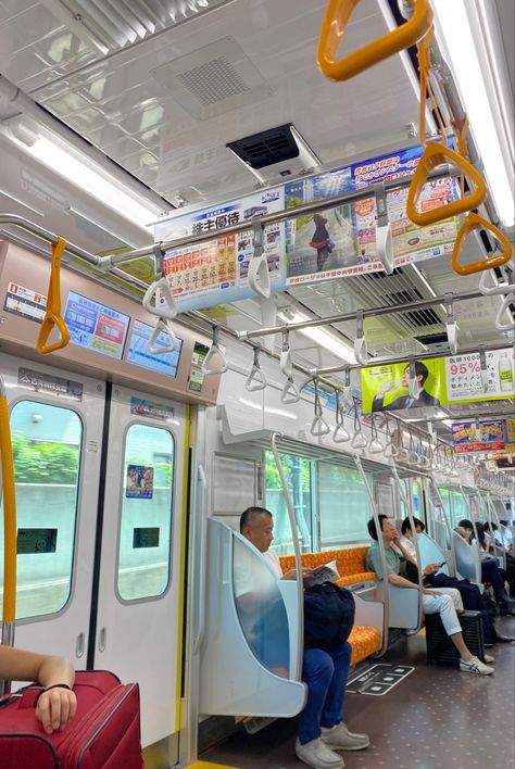 Japanese Train Aesthetic, Japan Train Aesthetic, Japan Metro, Japan Subway, Japanese Subway, Train Japan, Japan Vibes, Train Aesthetic, Japan Core