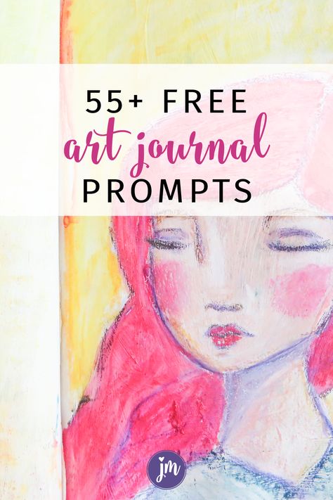 I love these free art journal prompts! They are great for beginners and/or kids too. This list of 55+ free art journaling prompts can be used for mixed media, happy journals, or an kind of journaling technique. They are one word prompts that will get your creative juices flowing! Love this. #artjournalprompts Journal Inspiration Quotes, Journal Prompts For Beginners, Journal Prompts For Kids, Art Journal Challenge, Art Journal Prompts, Happiness Journal, Art Therapy Projects, Drawing Journal, Art Therapy Activities