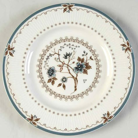 Old Colony Dinner Plate by Royal Doulton | Replacements, Ltd. Victorian Plates, Royal Doulton Figurines, Royal Doulton Small Bowl, Antique Floral Plates, Rare Royal Doulton Figurines, Brown Leaves, Dinner Set, Blue Plates, Dinner Salads