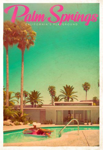 Retro Tropical Aesthetic, Retro Tropical, Retro Palm Springs Aesthetic, Retro Pool Aesthetic, Vintage Palm Springs Aesthetic, 1950s Palm Springs, Palm Springs Wall Art, Palm Springs 50s, Retro Palm Springs Pool Party