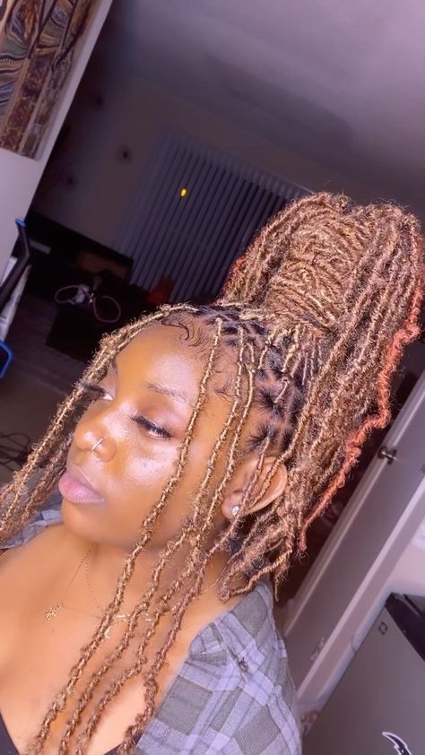 Soft Locs Formal Hairstyles, Pineapple Ponytail With Soft Locs, Soft Locs High Ponytail, Extended Soft Locs Hairstyles, Curled Soft Locs, 28inch Soft Locs, Cute Styles For Soft Locs, Bohemian Soft Locs Hairstyles, Soft Locs Black Women With Color