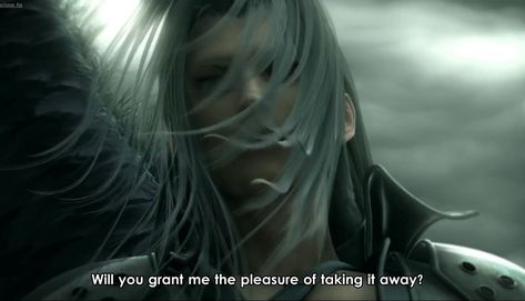 Advent Children Wallpaper, Advent Children Sephiroth, Ff7 Advent Children, One Winged Angel, Nice Wallpaper, Final Fantasy Sephiroth, Zine Ideas, Winged Angel, Crisis Core