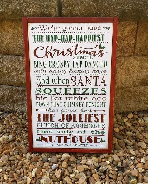 Griswold Christmas Quotes, Clark Griswold Quotes, National Lampoons Christmas Vacation Movie, Vacation Sign, Christmas Vacation Movie Quotes, Theater Sign, Christmas Vacation Movie, Christmas Movie Quotes, Cabin Wall Art