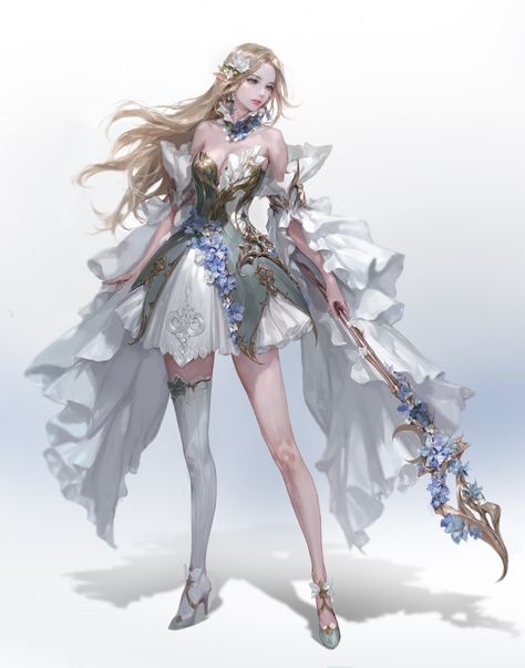 Fantasy Dress, Female Character Design, Digital Art Girl, Beautiful Fantasy Art, Fantasy Clothing, Anime Outfits, Fantasy Character Design, Character Design Inspiration, Character Concept